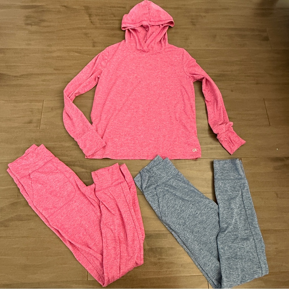 Gap Girls Brushed Jersey Joggers Leggings & Hoodie top XXL Lot Bundle
